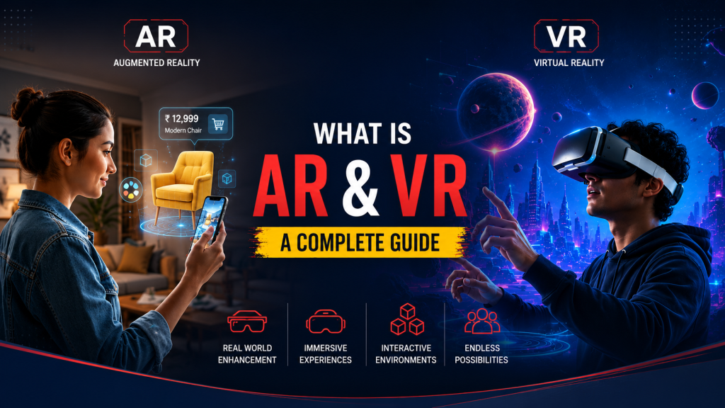 Difference between AR & VR – A Complete Guide