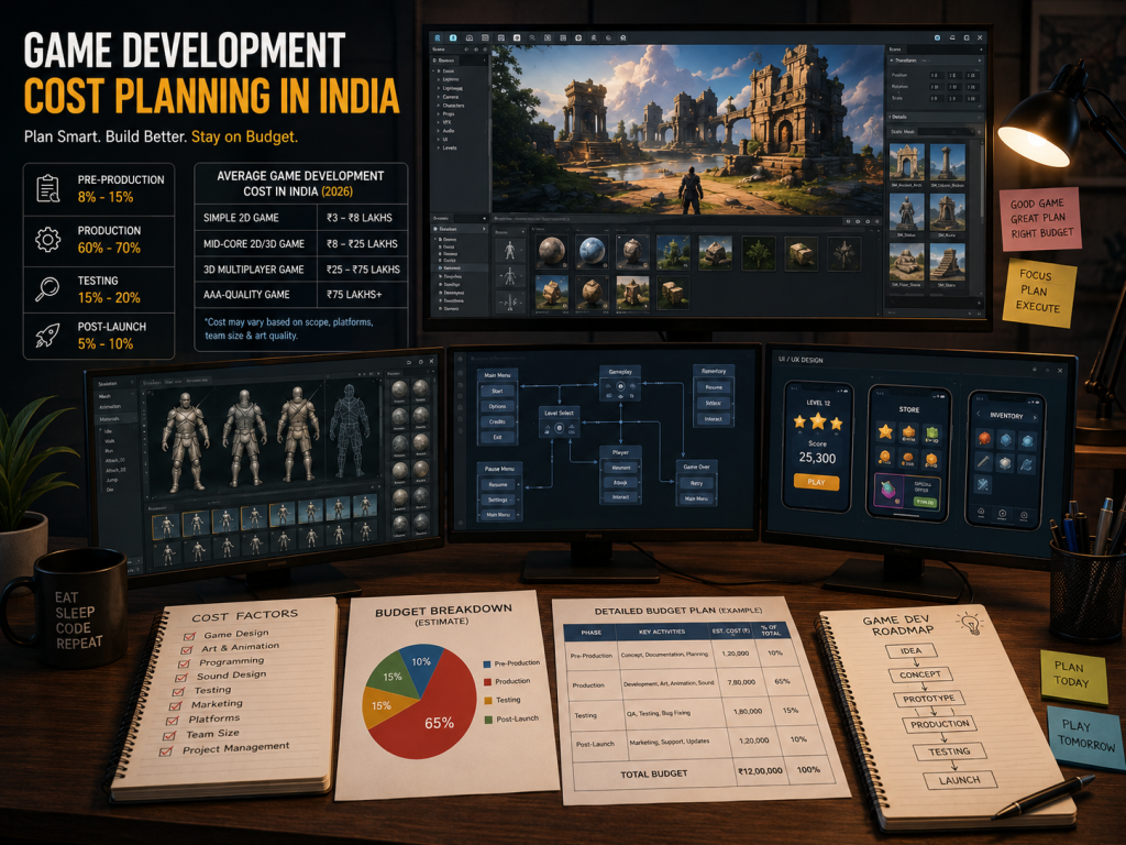 Game development cost planning in India
