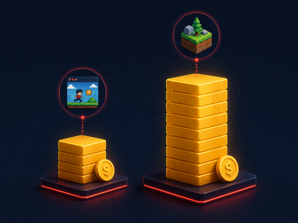 Cost and timeline comparison between 2D and 3D game development