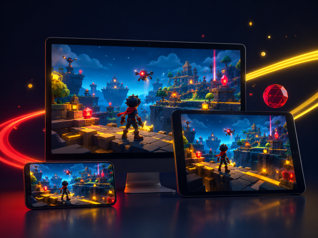 A versatile game engine building a cross-platform 3D mobile game